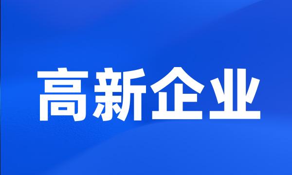 高新企业