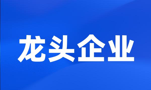 龙头企业