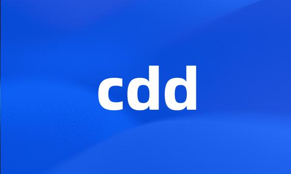 cdd