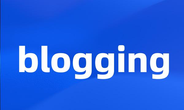 blogging