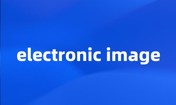 electronic image