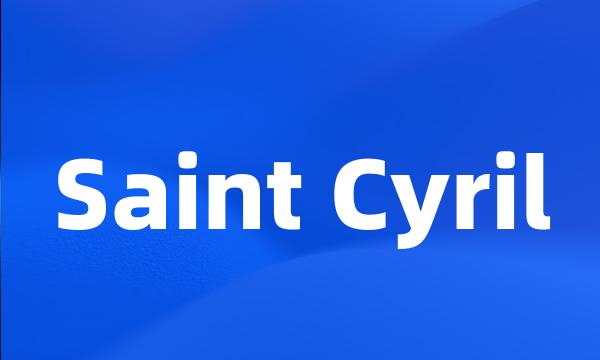 Saint Cyril