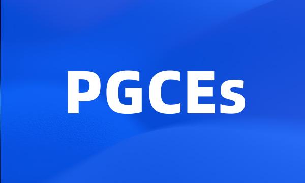 PGCEs