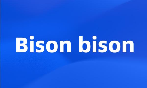 Bison bison