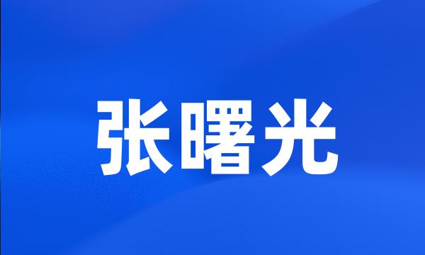 张曙光