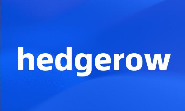 hedgerow