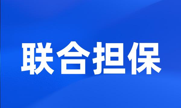 联合担保