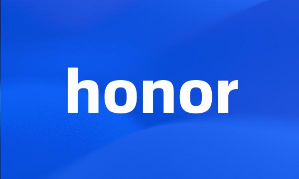 honor