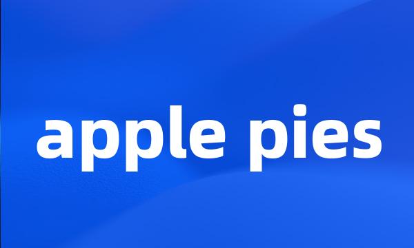 apple pies