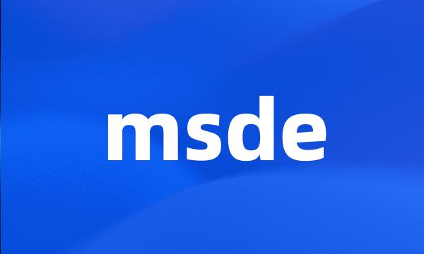 msde