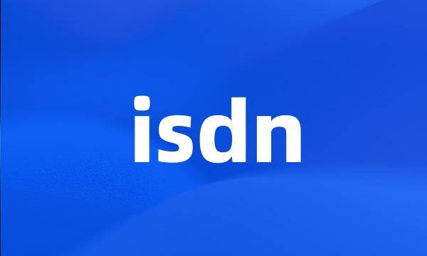 isdn