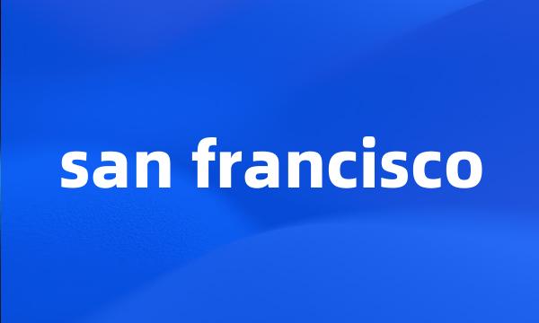 san francisco