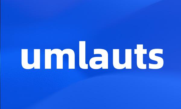 umlauts