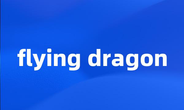 flying dragon