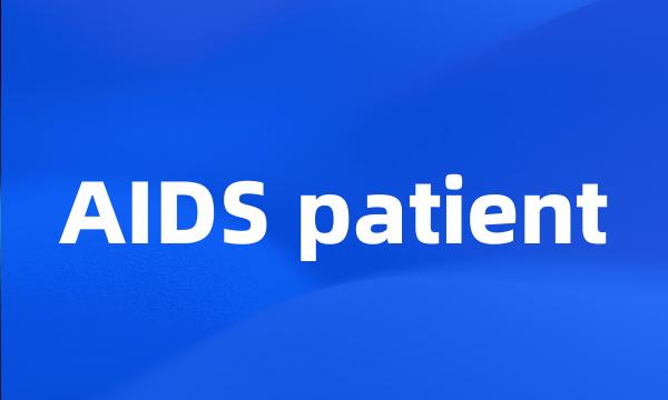 AIDS patient