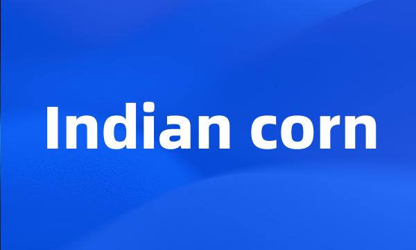 Indian corn