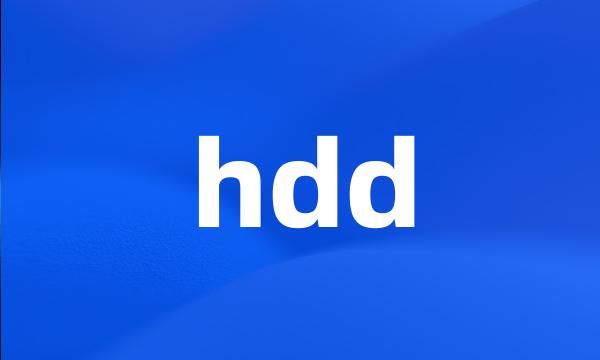 hdd