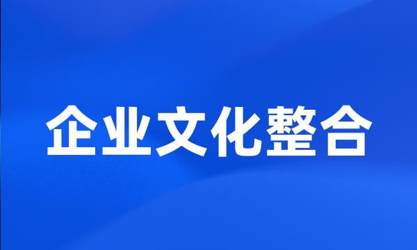 企业文化整合