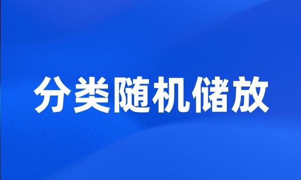 分类随机储放