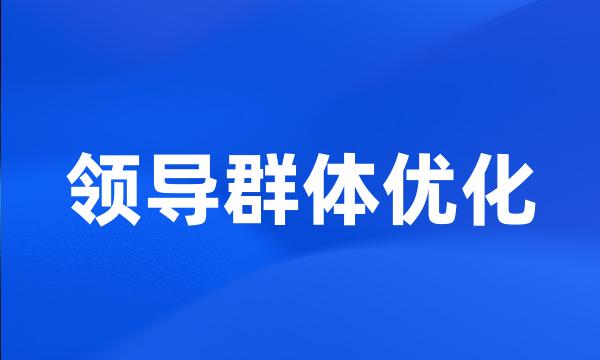 领导群体优化