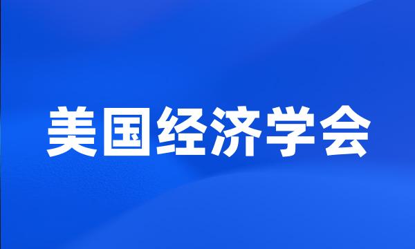 美国经济学会