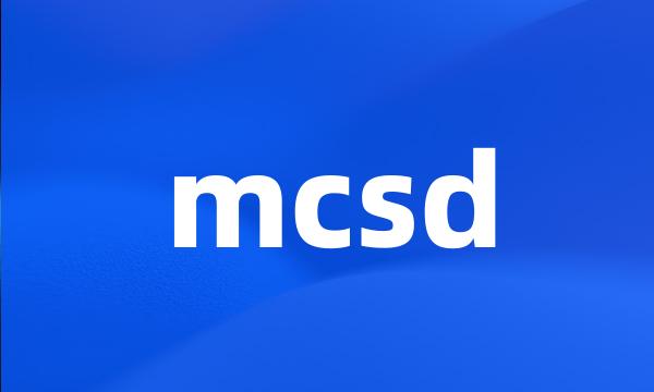 mcsd