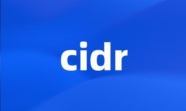 cidr