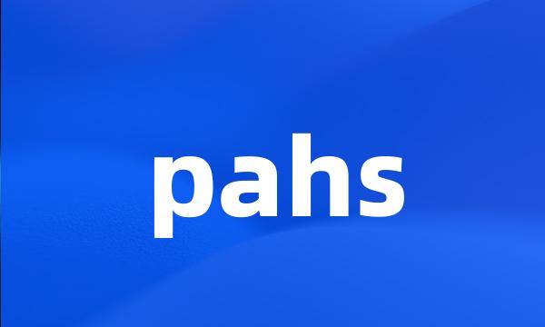 pahs