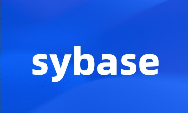 sybase