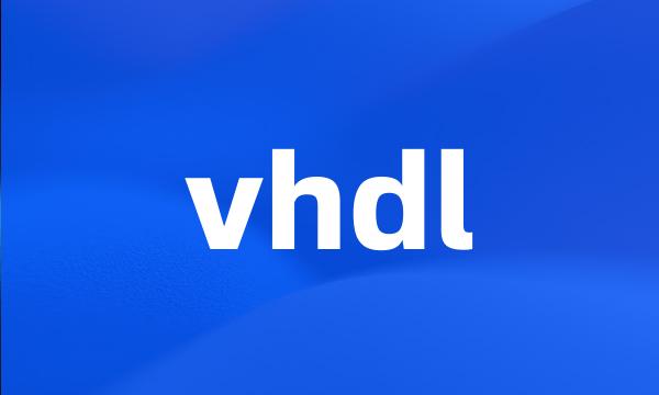 vhdl