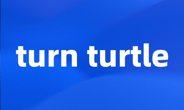 turn turtle