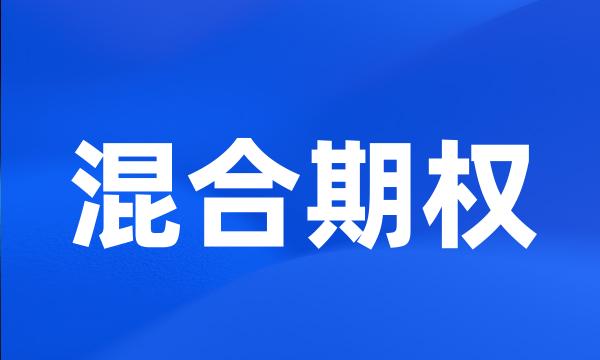 混合期权