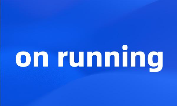 on running