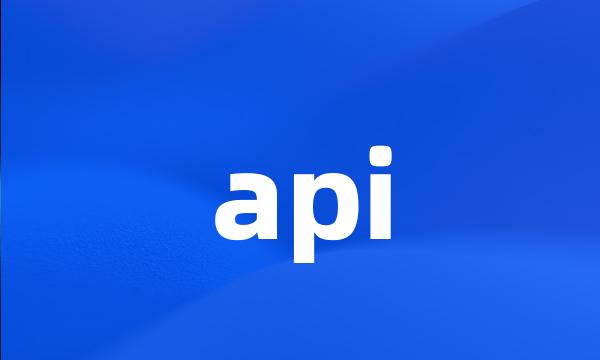 api