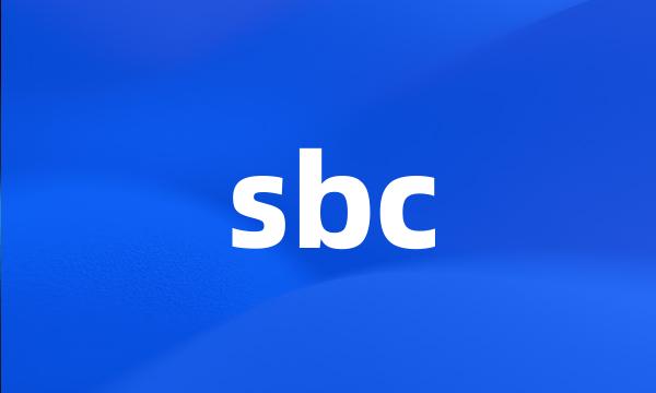 sbc