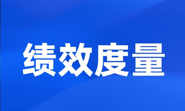 绩效度量