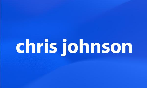 chris johnson