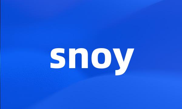 snoy