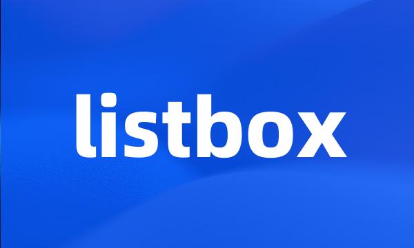 listbox