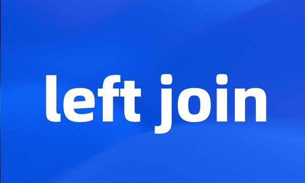 left join