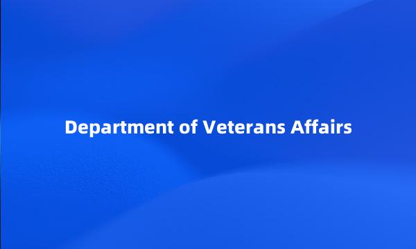 Department of Veterans Affairs