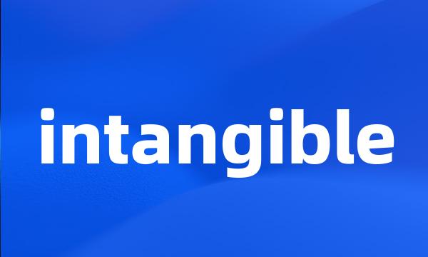 intangible