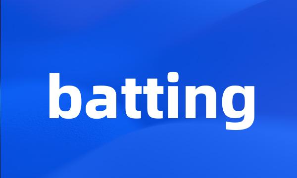 batting