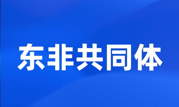 东非共同体