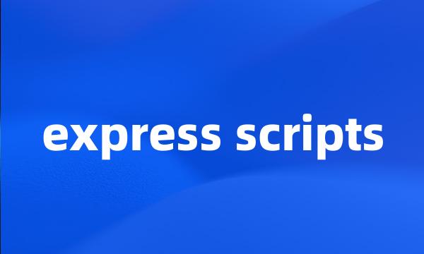 express scripts