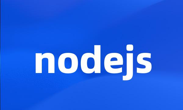 nodejs