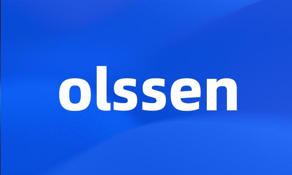 olssen