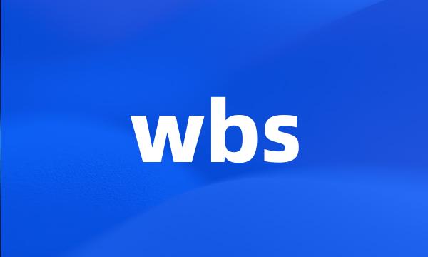 wbs