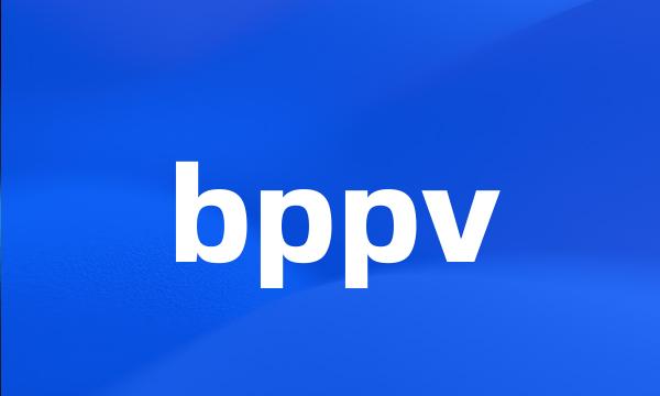 bppv