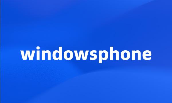 windowsphone